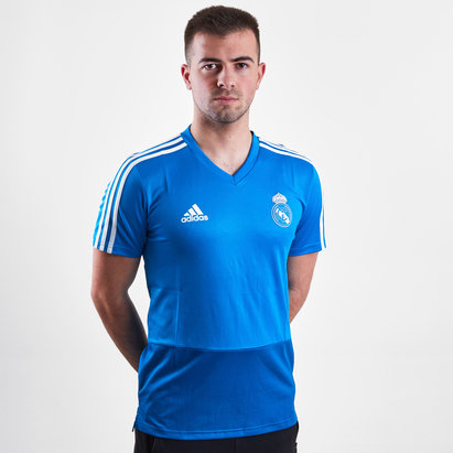 real madrid blue training top