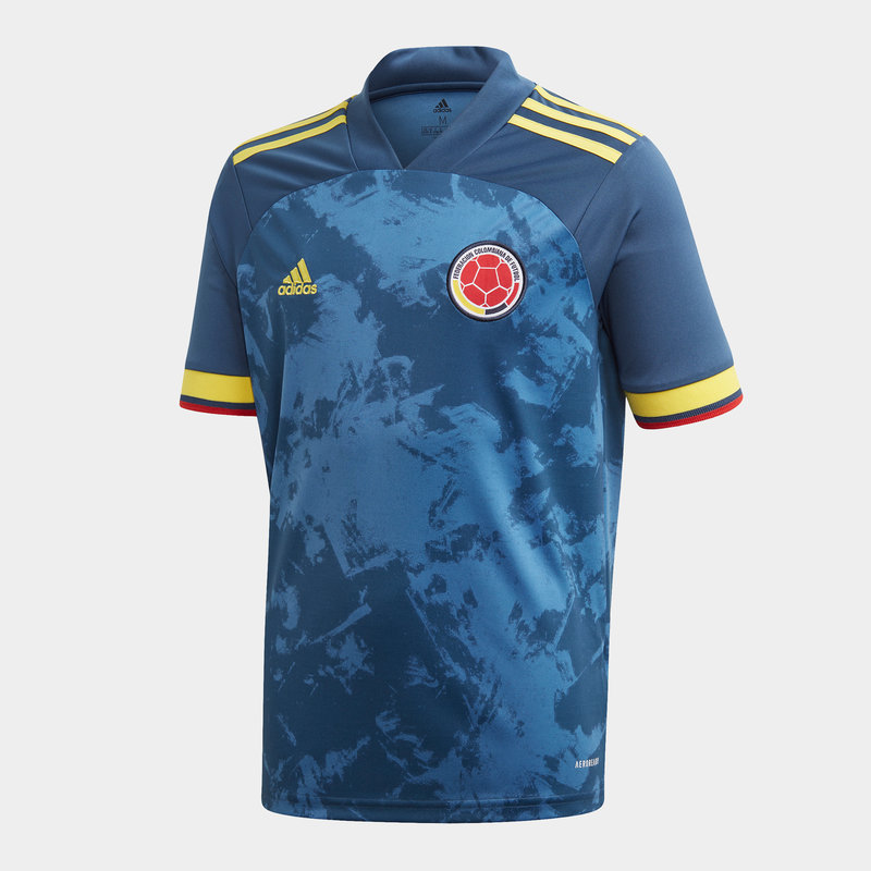 adidas Colombia 2020 Youth S S Football Jersey Night Marine 12.00