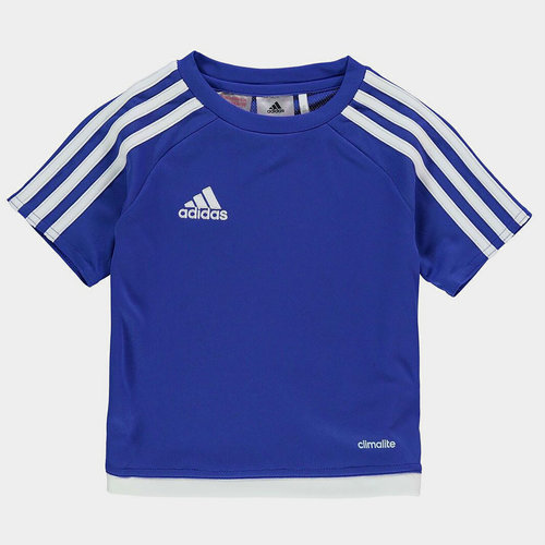 adidas 3 stripe estro t shirt junior